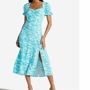 Just Fab chic vibes zebra print long dress size large